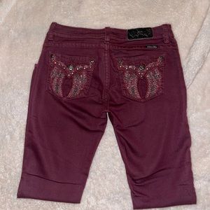 Miss Me Red Skinny Jeans